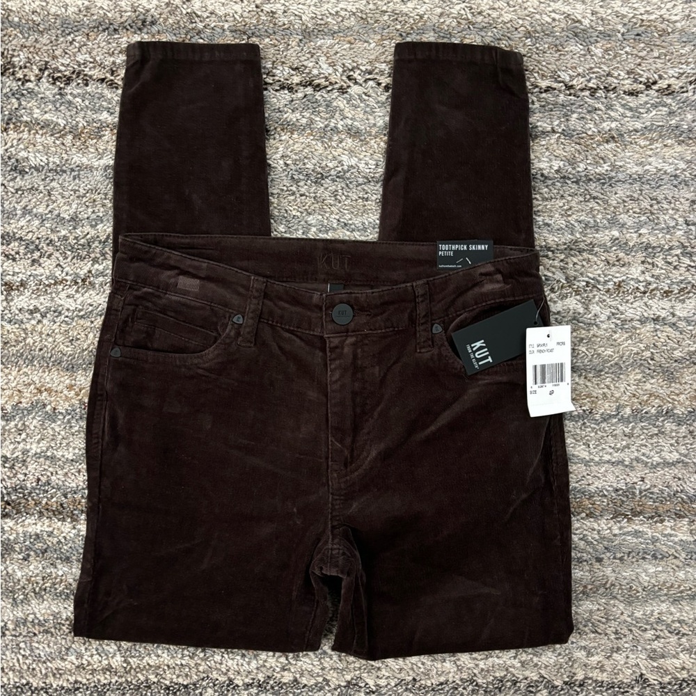 KUT From The Kloth Corduroy Toothpick Skinny 4P NWT | KUT Corduroy Skinny Jeans-